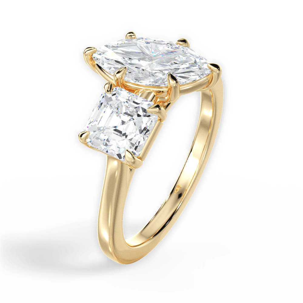 14kt Yellow Gold/18kt Yellow Gold/marquise/perspective