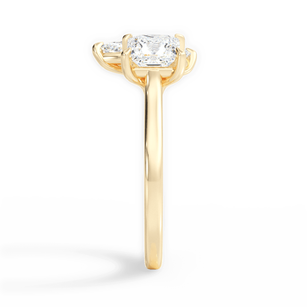 14kt Yellow Gold/18kt Yellow Gold/marquise/side