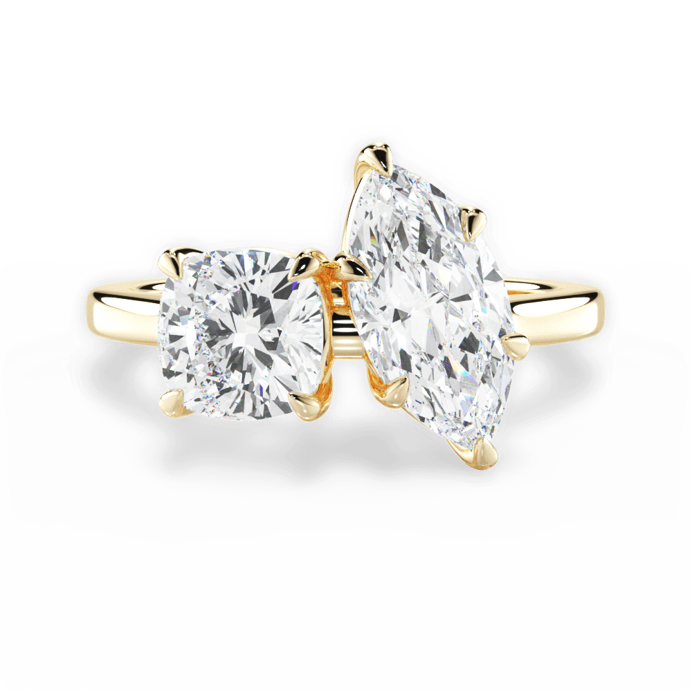 14kt Yellow Gold/18kt Yellow Gold/marquise/top