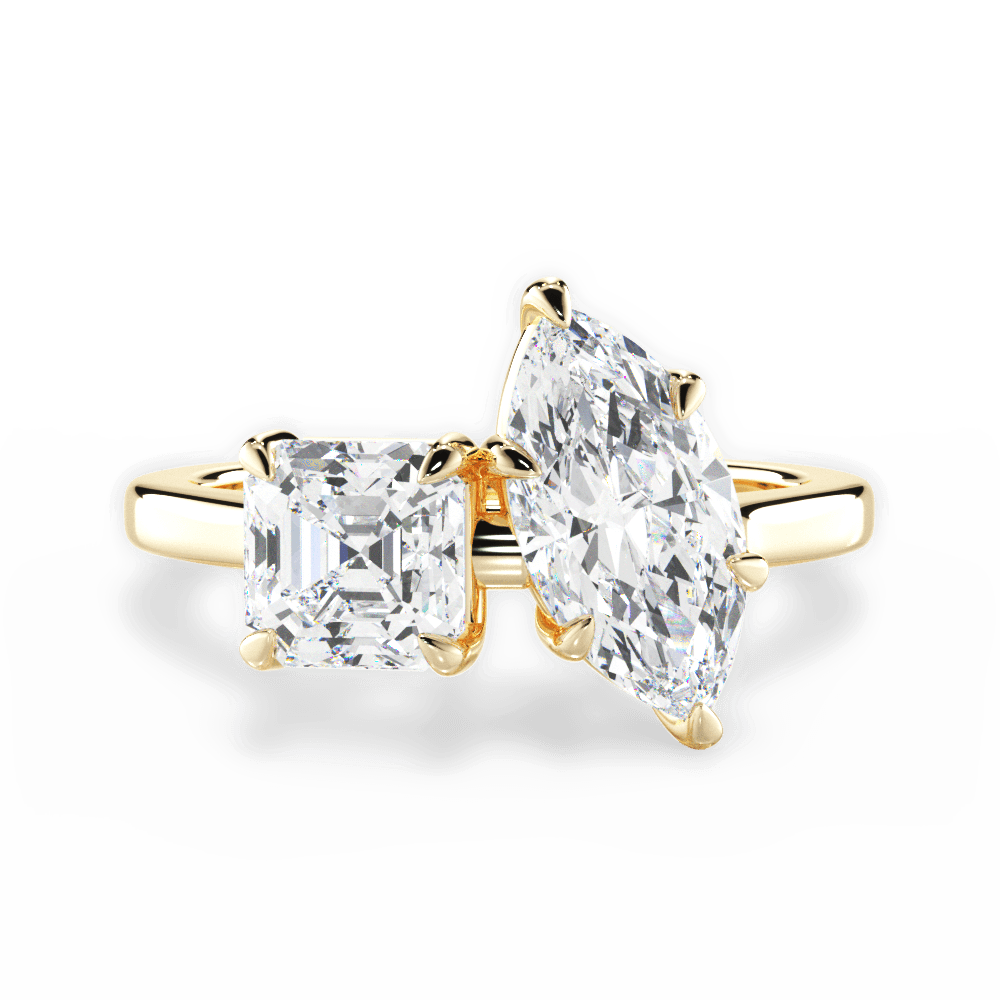 14kt Yellow Gold/18kt Yellow Gold/marquise/top