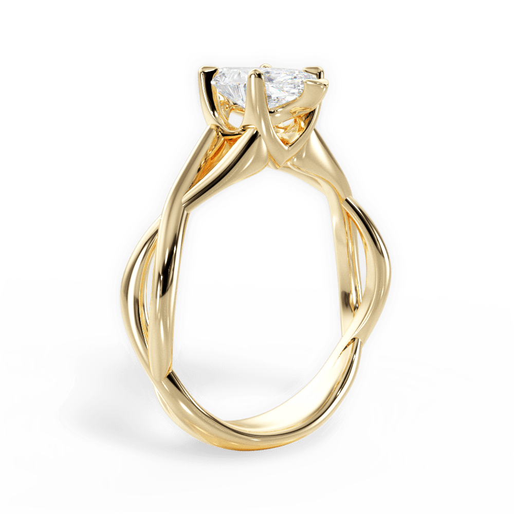 14kt Yellow Gold/18kt Yellow Gold/marquise/front