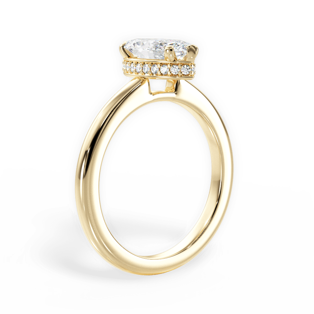 14kt Yellow Gold/18kt Yellow Gold/marquise/front