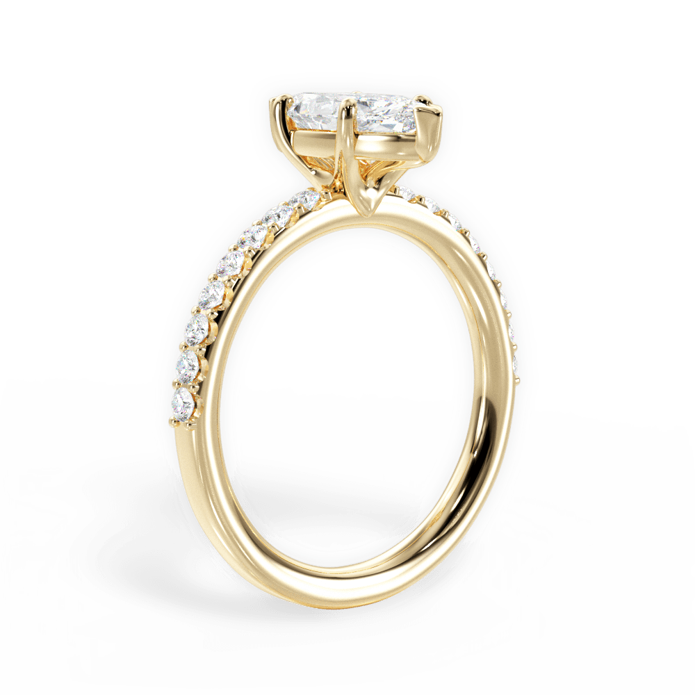 14kt Yellow Gold/18kt Yellow Gold/marquise/front