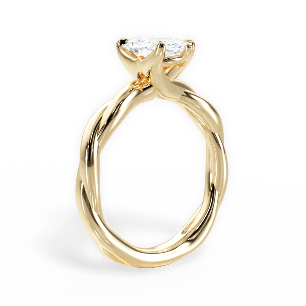 14kt Yellow Gold/18kt Yellow Gold/marquise/front