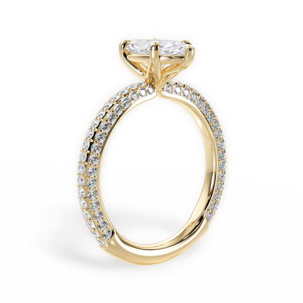 14kt Yellow Gold/18kt Yellow Gold/marquise/front