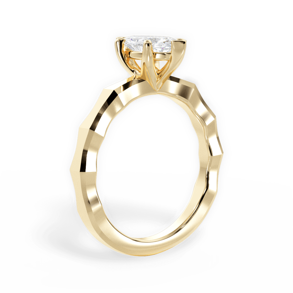 14kt Yellow Gold/18kt Yellow Gold/marquise/front