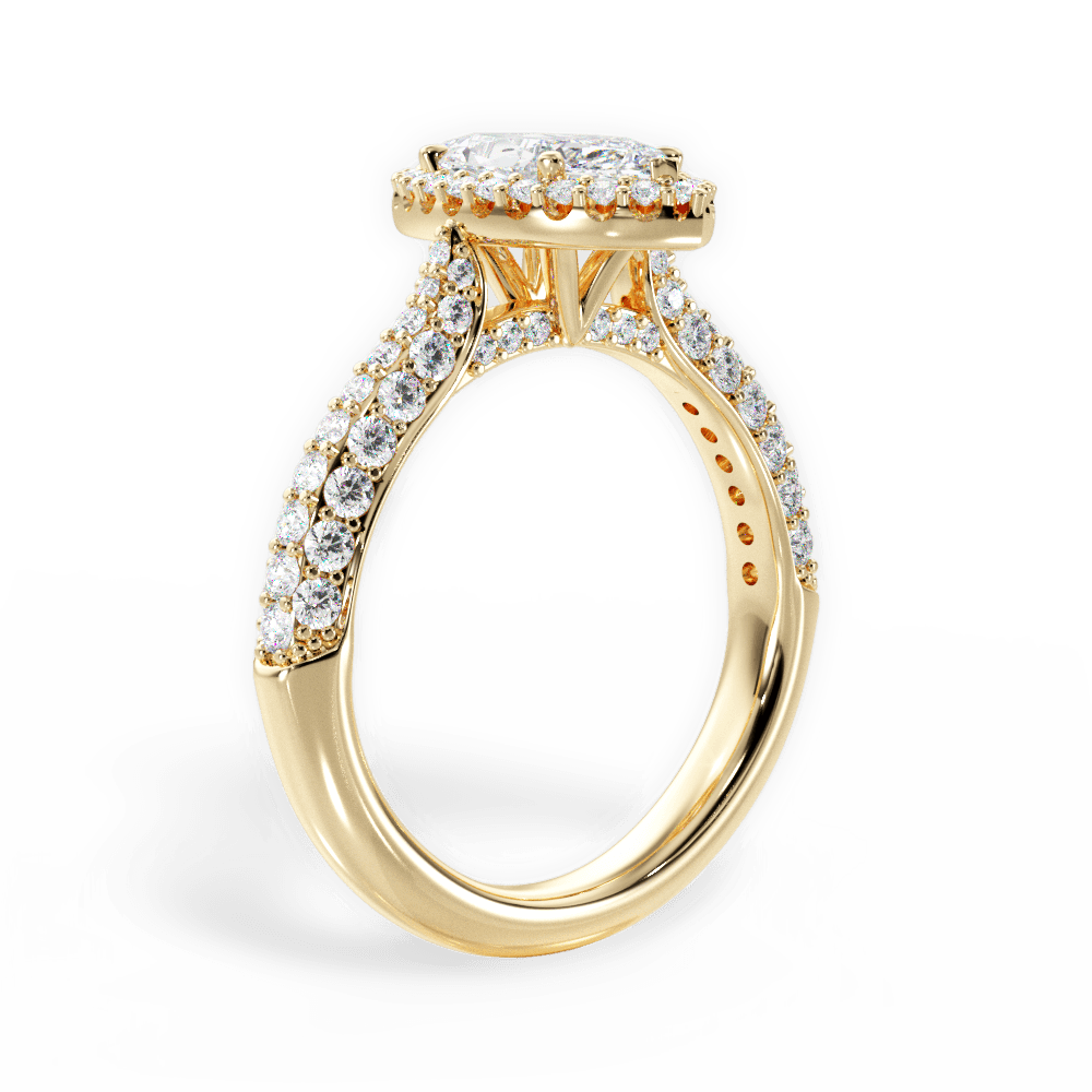 14kt Yellow Gold/18kt Yellow Gold/marquise/front