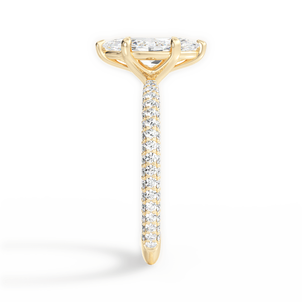 14kt Yellow Gold/18kt Yellow Gold/marquise/perspective