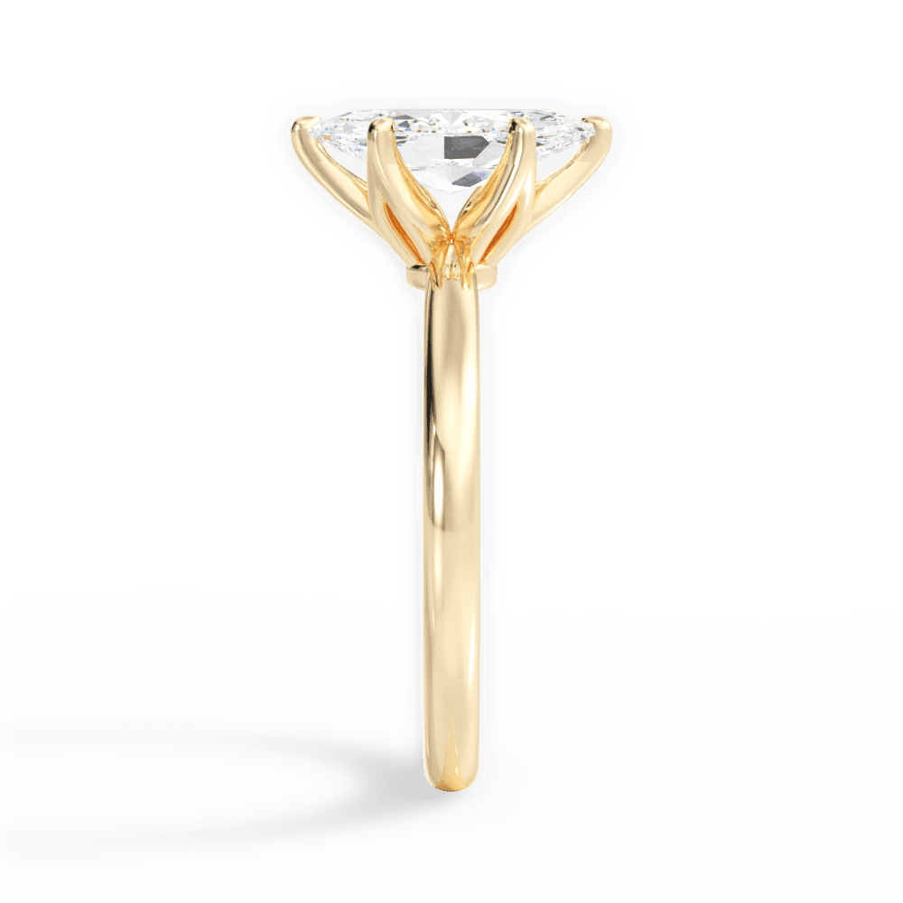 14kt Yellow Gold/18kt Yellow Gold/marquise/perspective