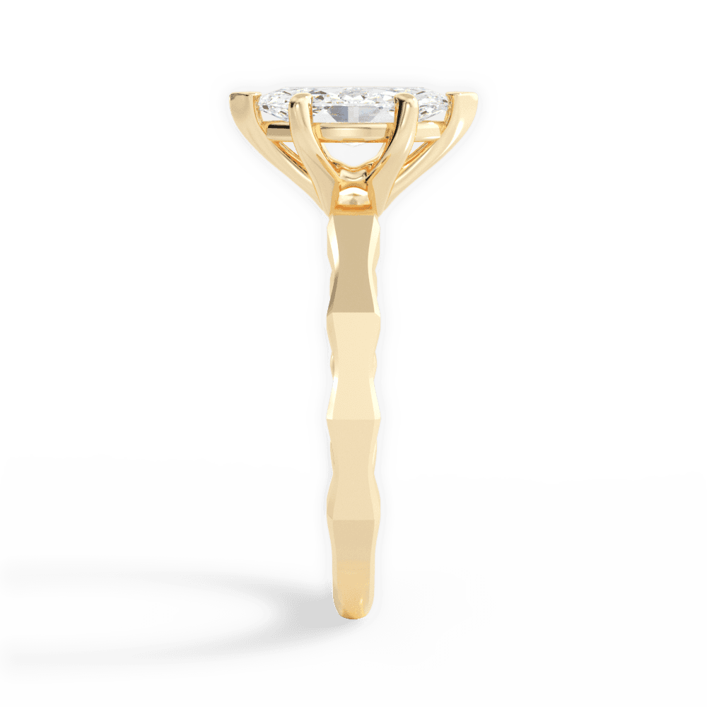 14kt Yellow Gold/18kt Yellow Gold/marquise/side