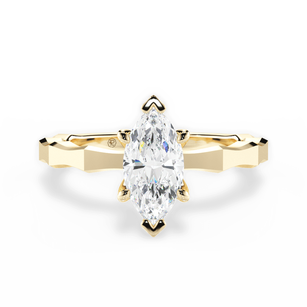 14kt Yellow Gold/18kt Yellow Gold/marquise/top