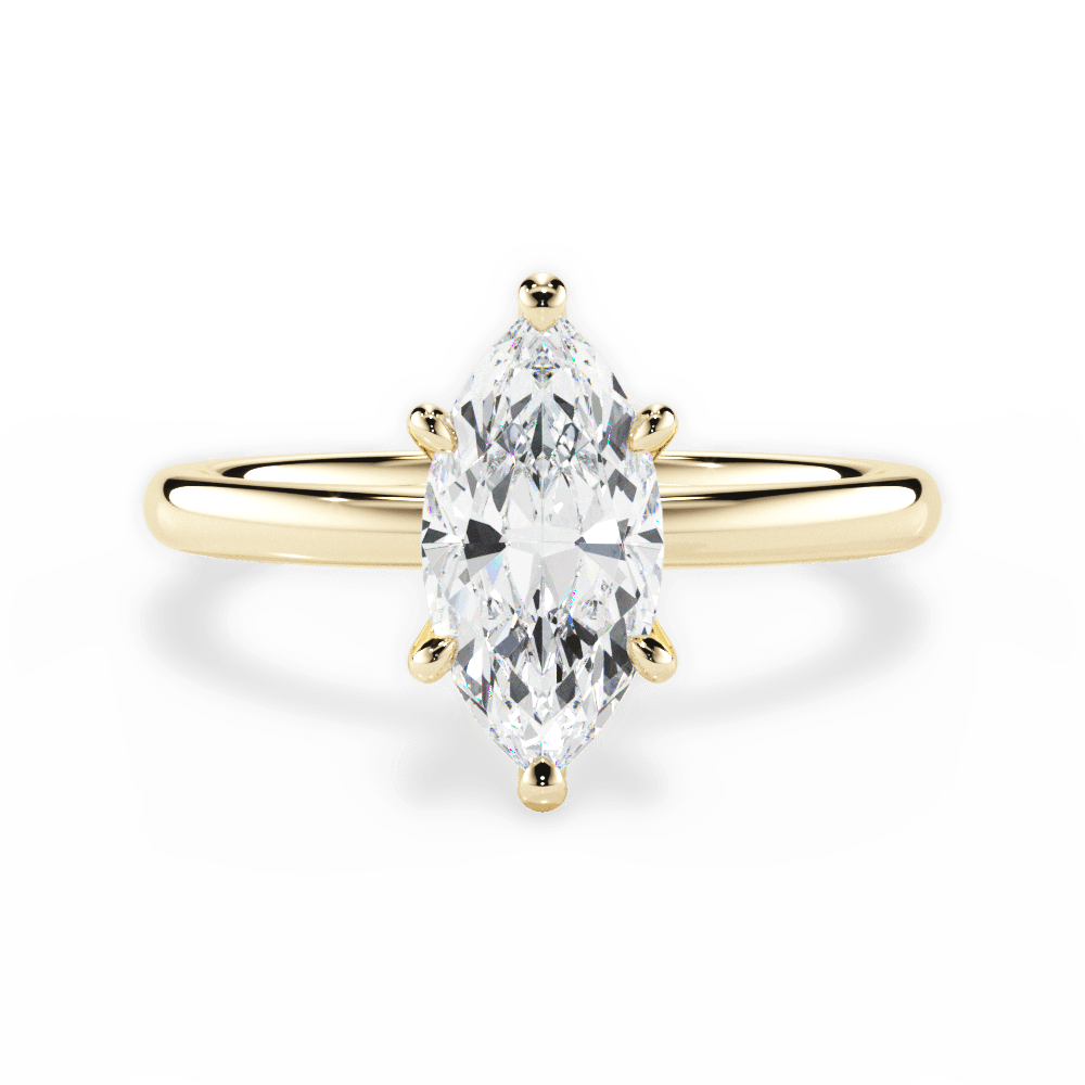 14kt Yellow Gold/18kt Yellow Gold/marquise/top