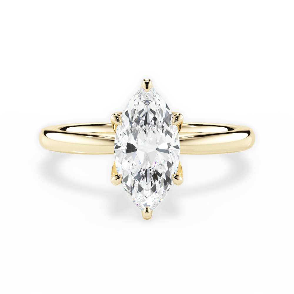 14kt Yellow Gold/18kt Yellow Gold/marquise/top