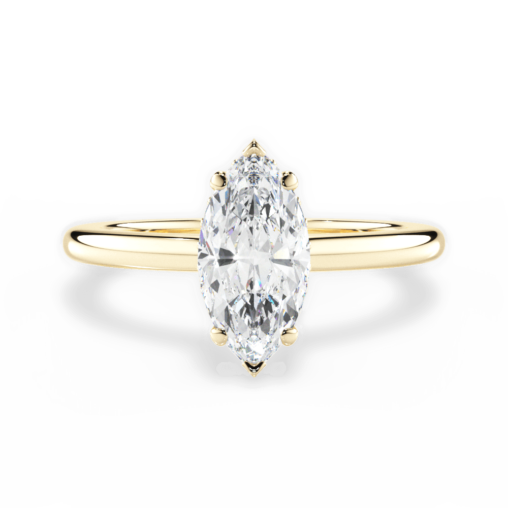 14kt Yellow Gold/18kt Yellow Gold/marquise/top