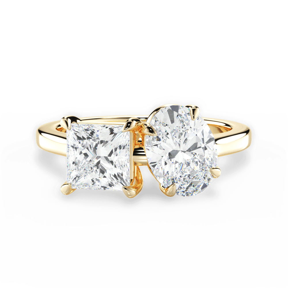 14kt Yellow Gold/18kt Yellow Gold/oval/top
