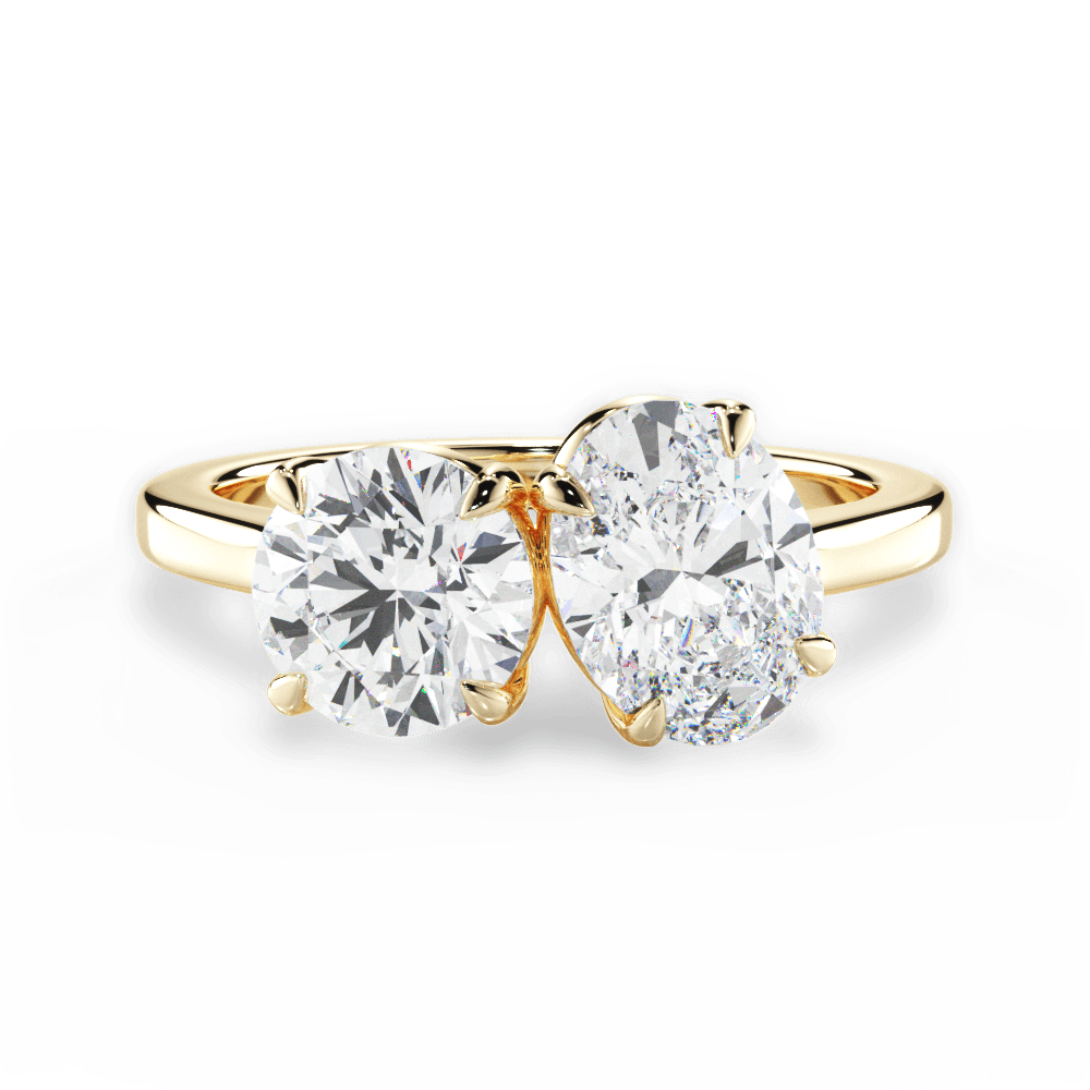 14kt Yellow Gold/18kt Yellow Gold/oval/top