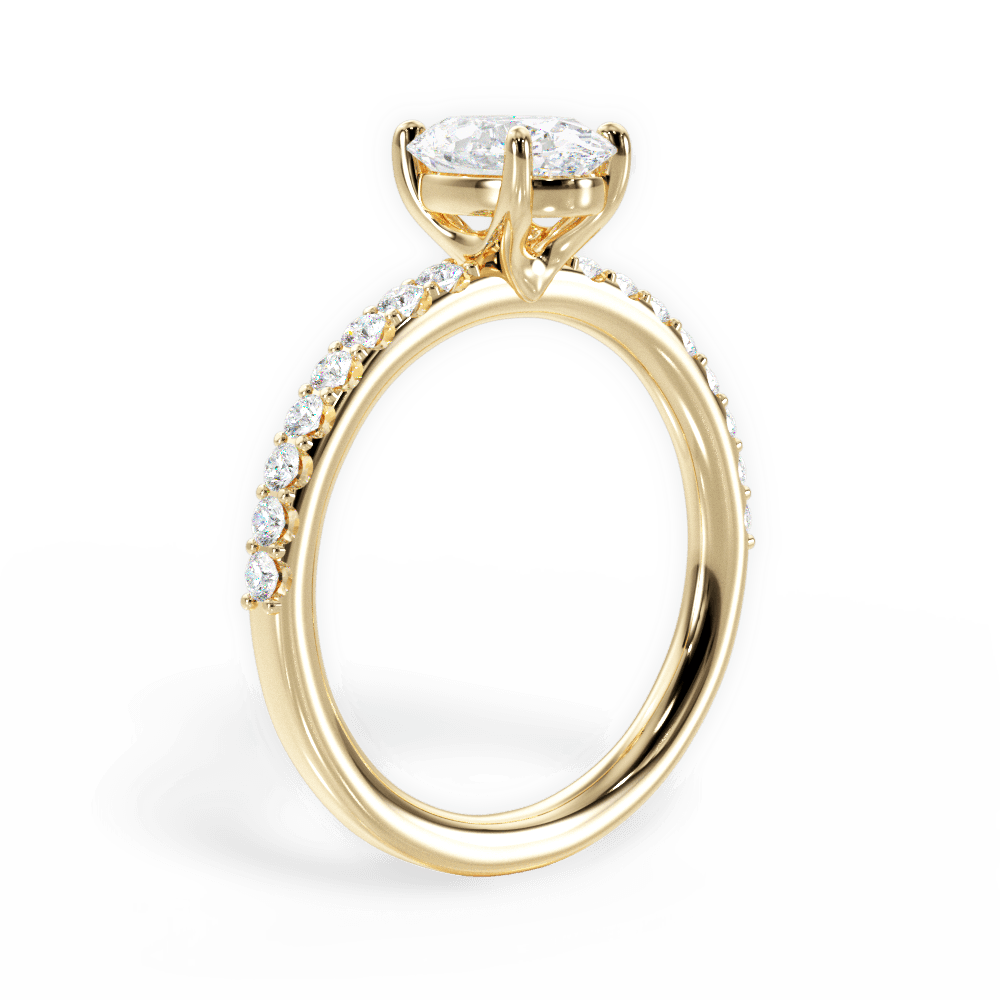 14kt Yellow Gold/18kt Yellow Gold/oval/front