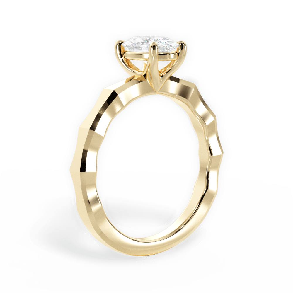 14kt Yellow Gold/18kt Yellow Gold/oval/front