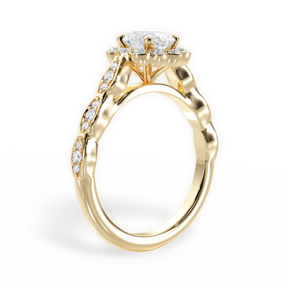 14kt Yellow Gold/18kt Yellow Gold/oval/front