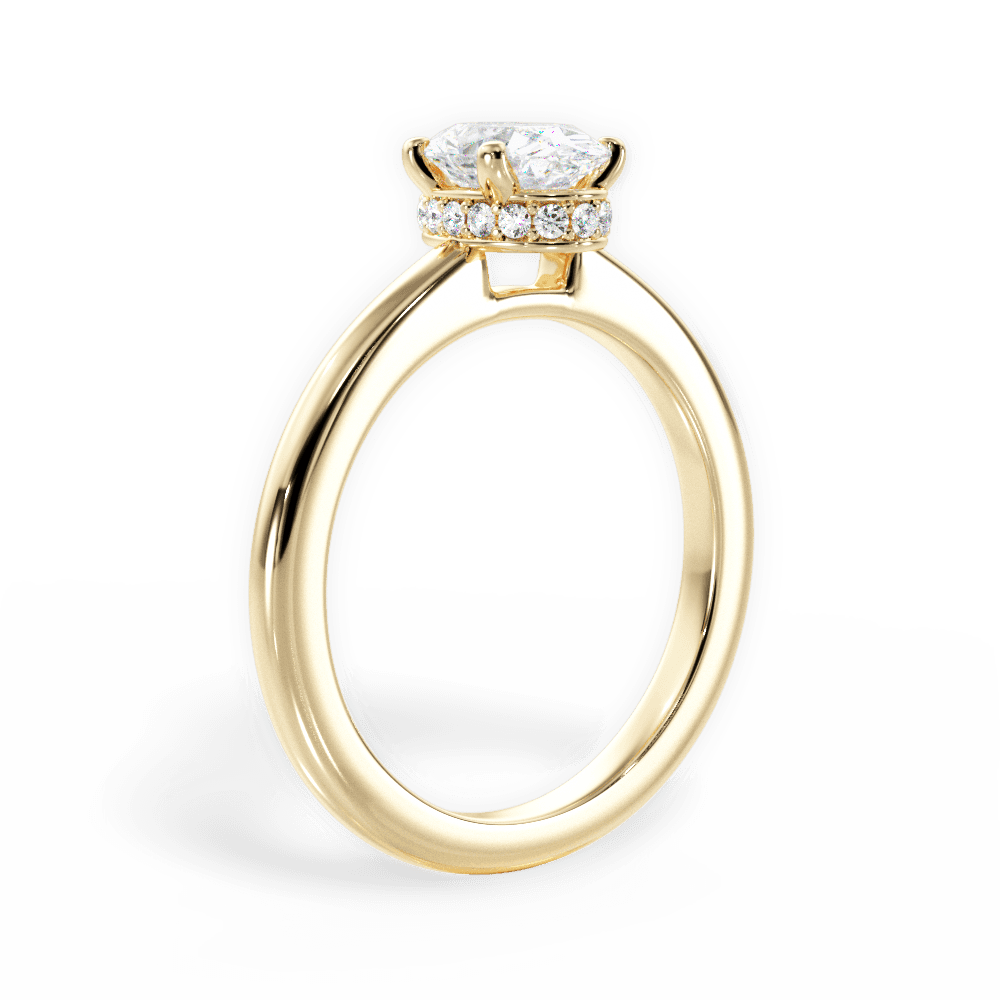 14kt Yellow Gold/18kt Yellow Gold/oval/front