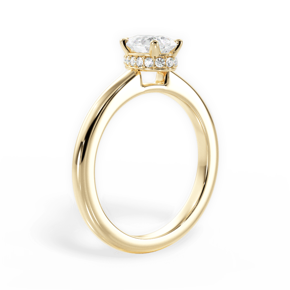 14kt Yellow Gold/18kt Yellow Gold/pear/front