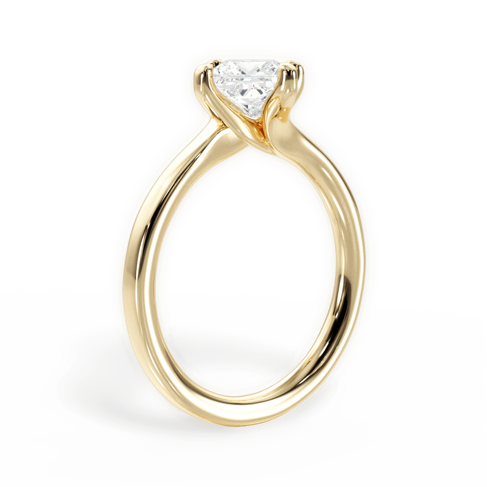14kt Yellow Gold/18kt Yellow Gold/princess/front