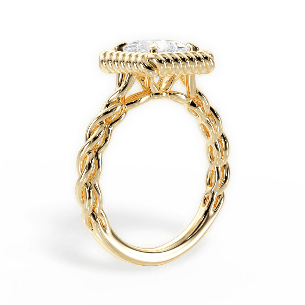 14kt Yellow Gold/18kt Yellow Gold/princess/front