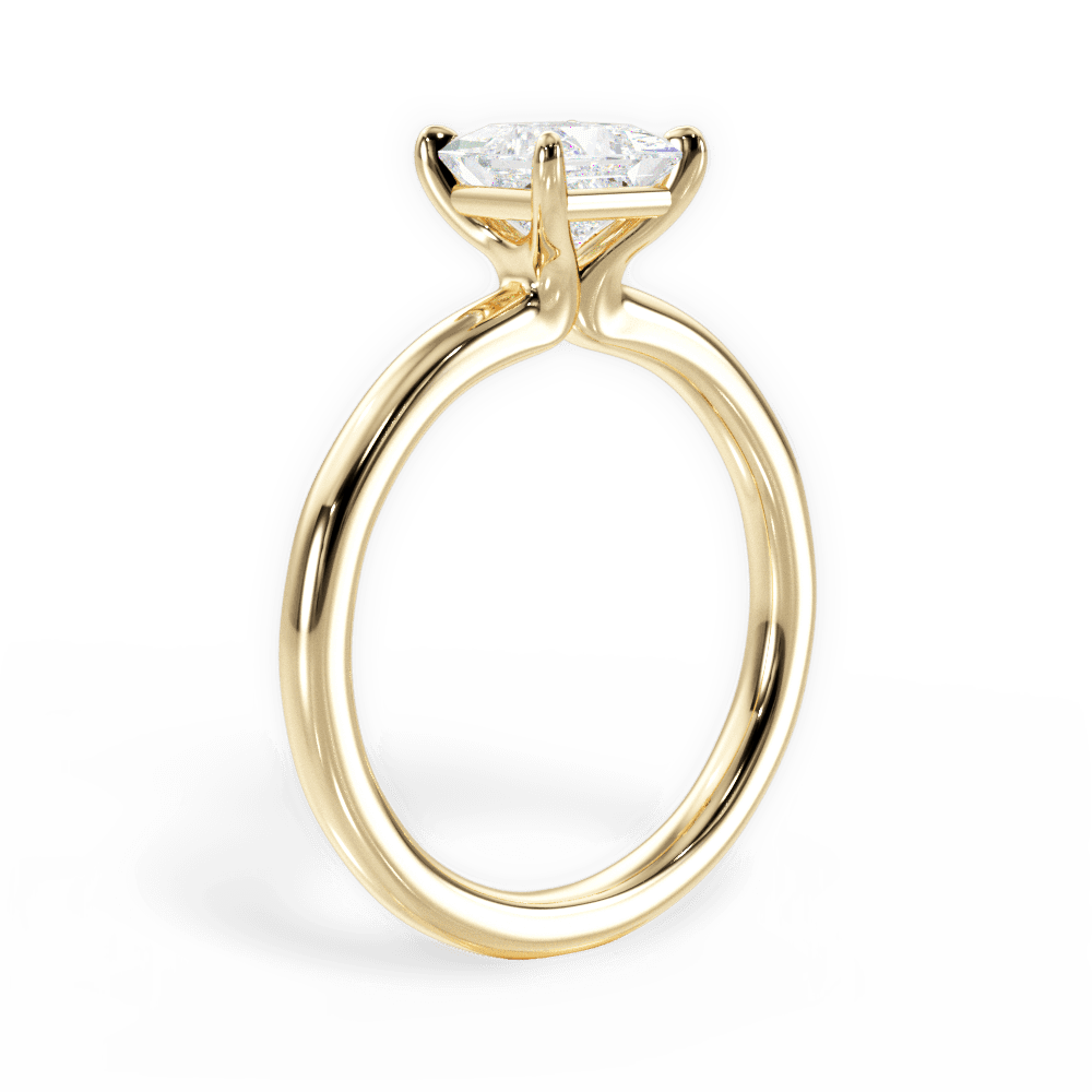 14kt Yellow Gold/18kt Yellow Gold/princess/front