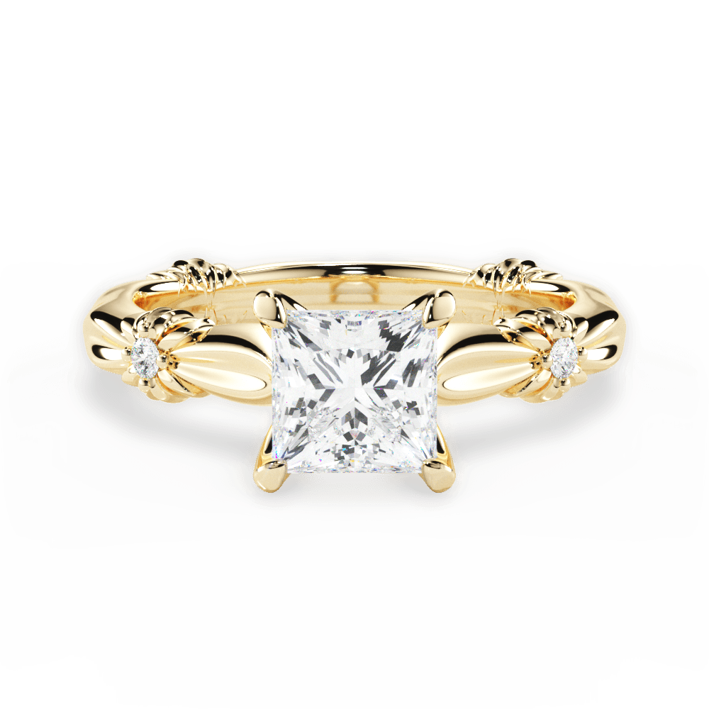 14kt Yellow Gold/18kt Yellow Gold/princess/top