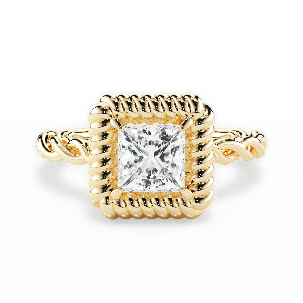 14kt Yellow Gold/18kt Yellow Gold/princess/top