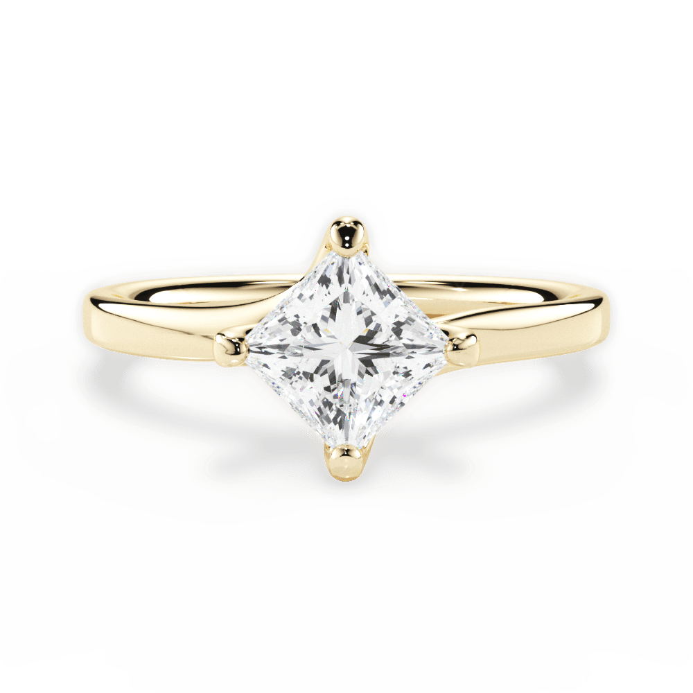 14kt Yellow Gold/18kt Yellow Gold/princess/top