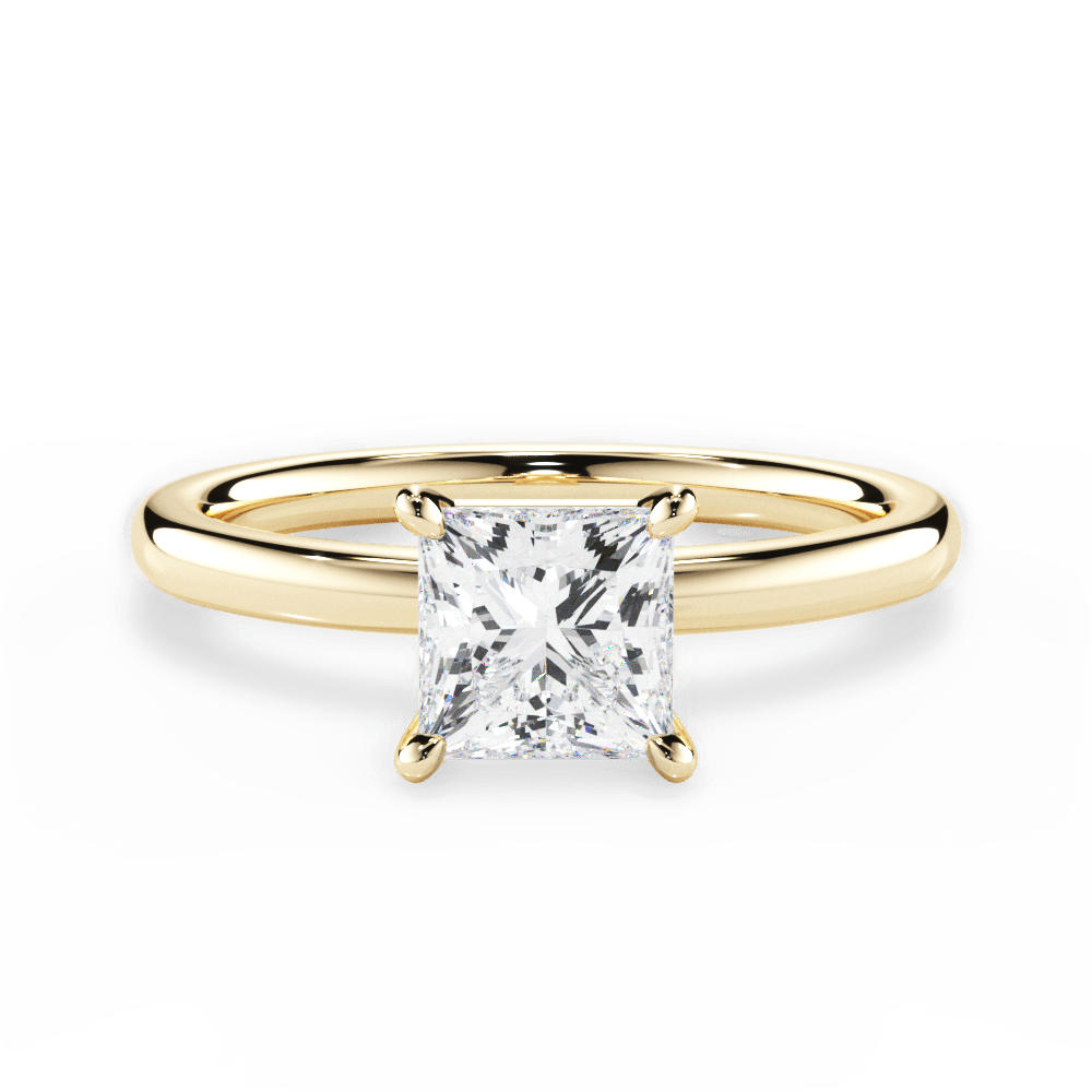 14kt Yellow Gold/18kt Yellow Gold/princess/top