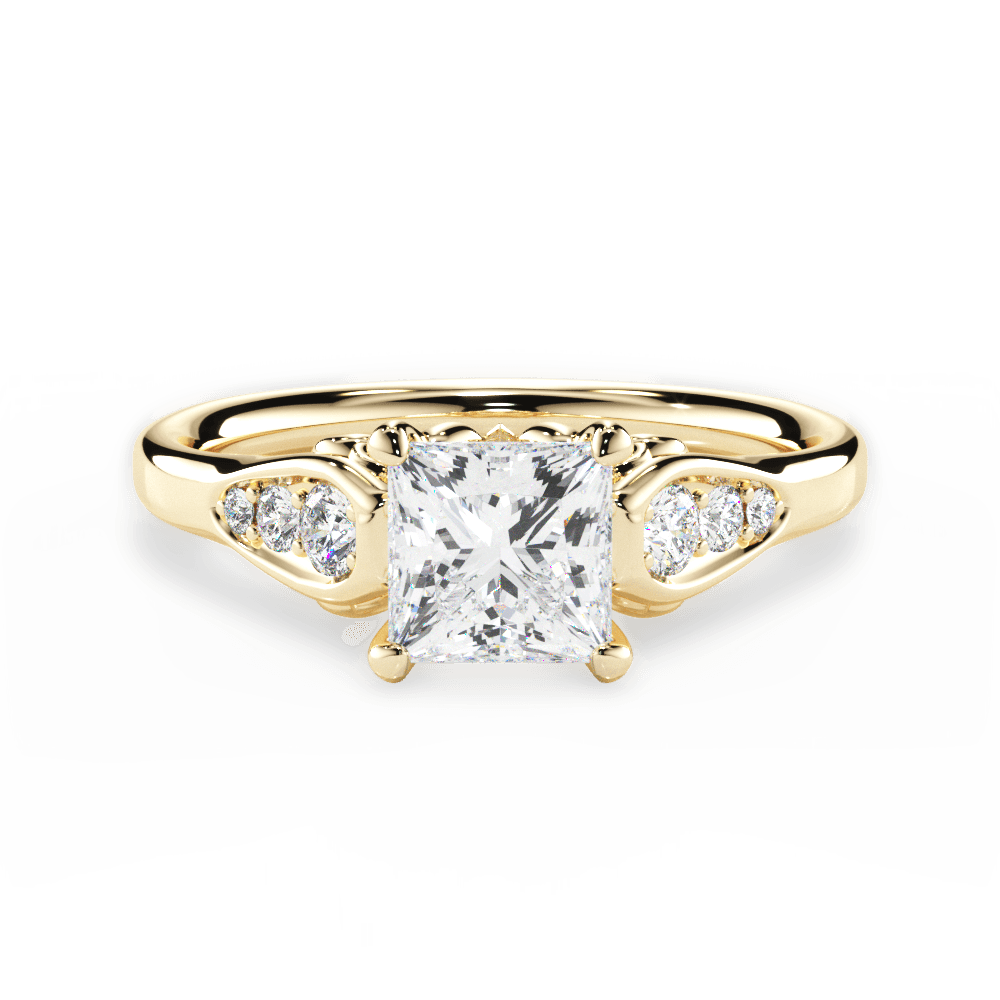 14kt Yellow Gold/18kt Yellow Gold/princess/top