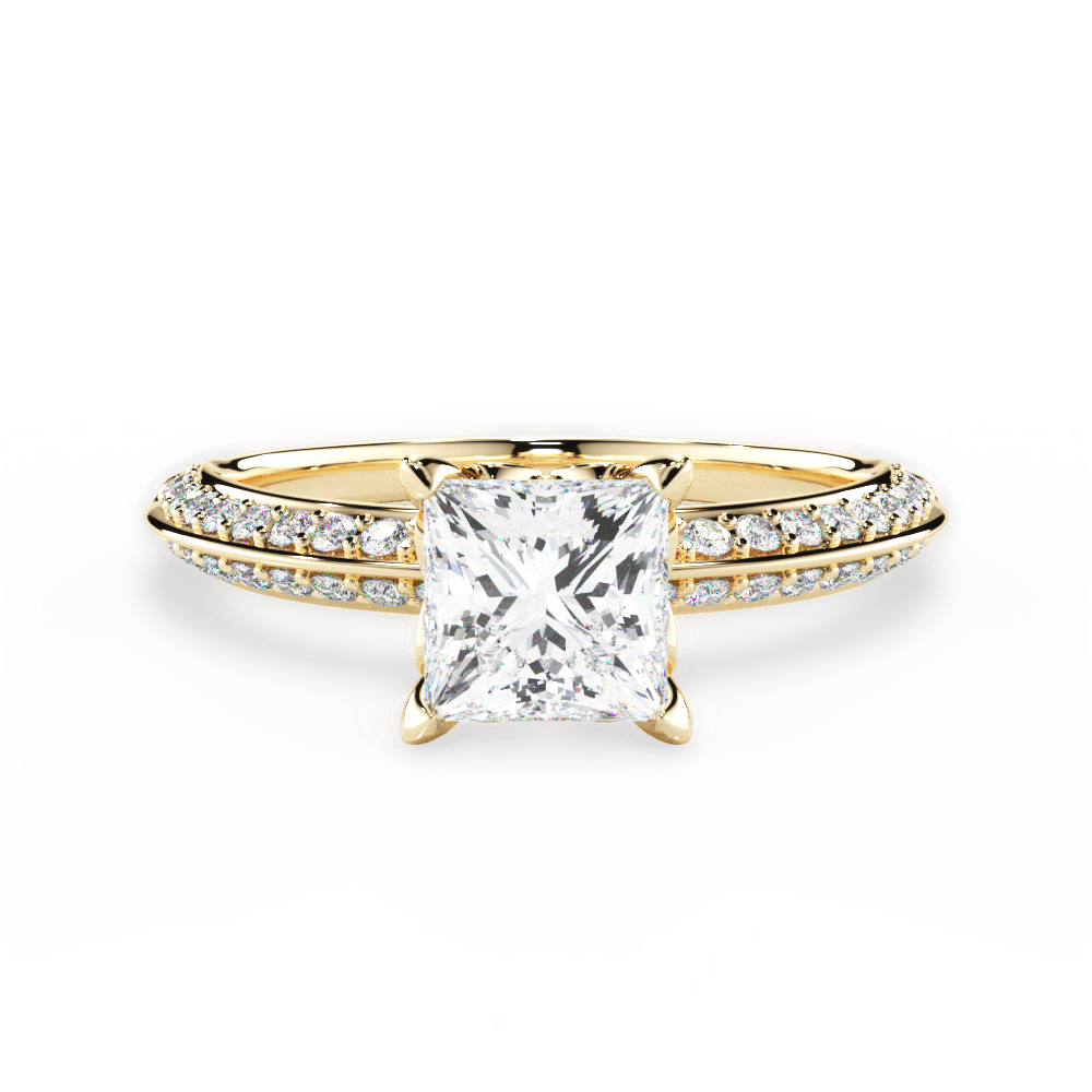 14kt Yellow Gold/18kt Yellow Gold/princess/top
