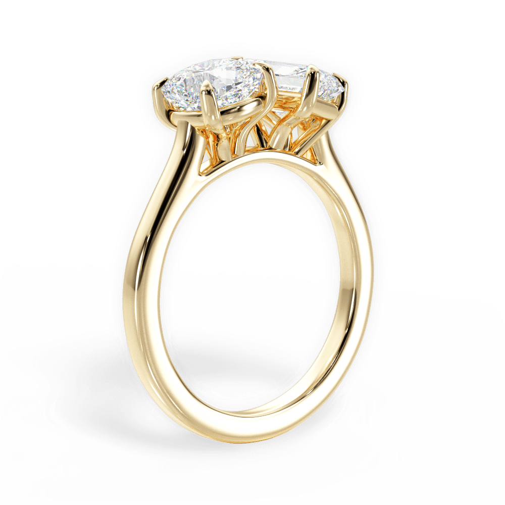 14kt Yellow Gold/18kt Yellow Gold/radiant/front