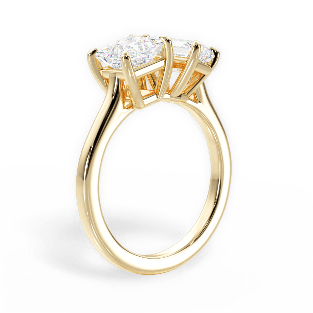 14kt Yellow Gold/18kt Yellow Gold/radiant/front