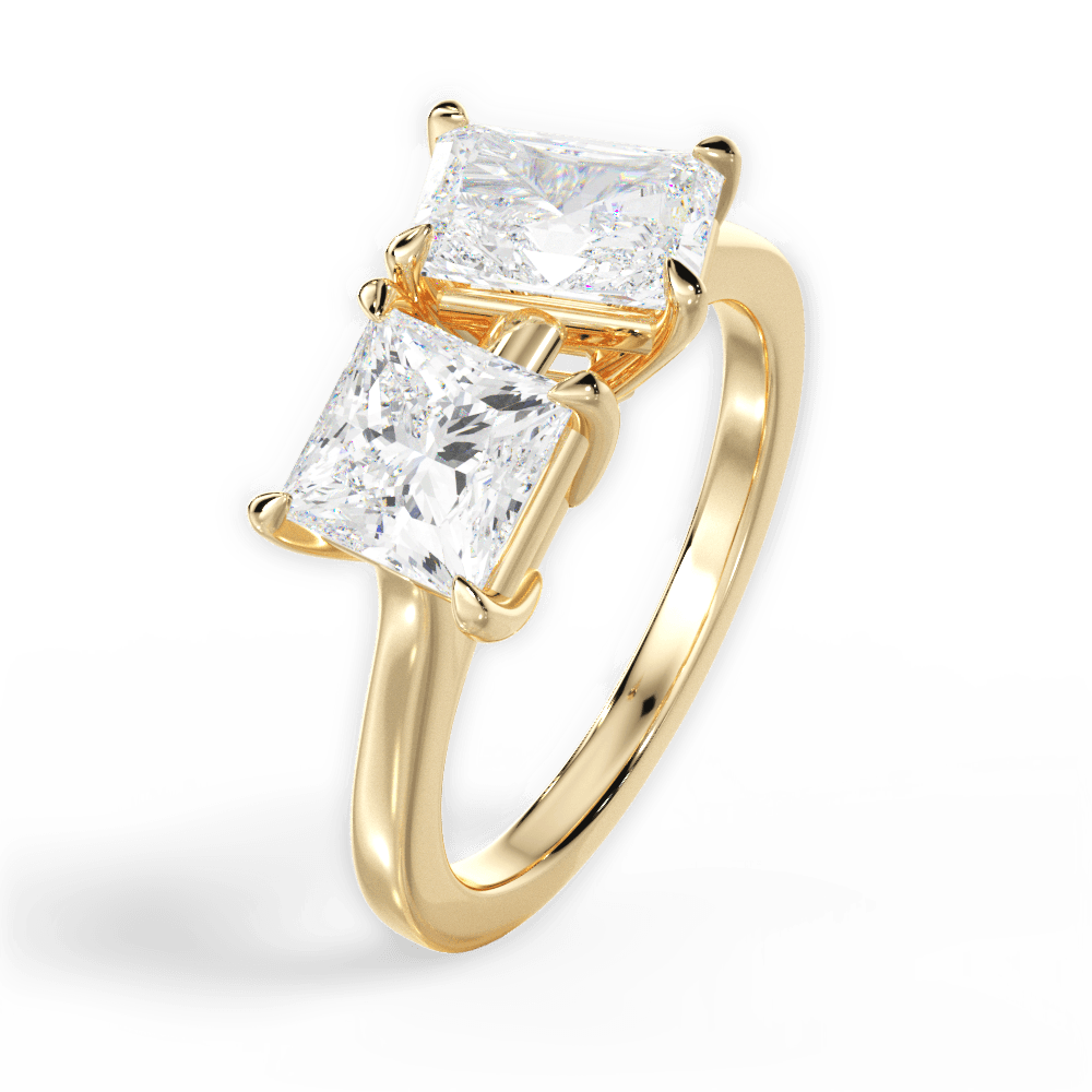 14kt Yellow Gold/18kt Yellow Gold/radiant/perspective
