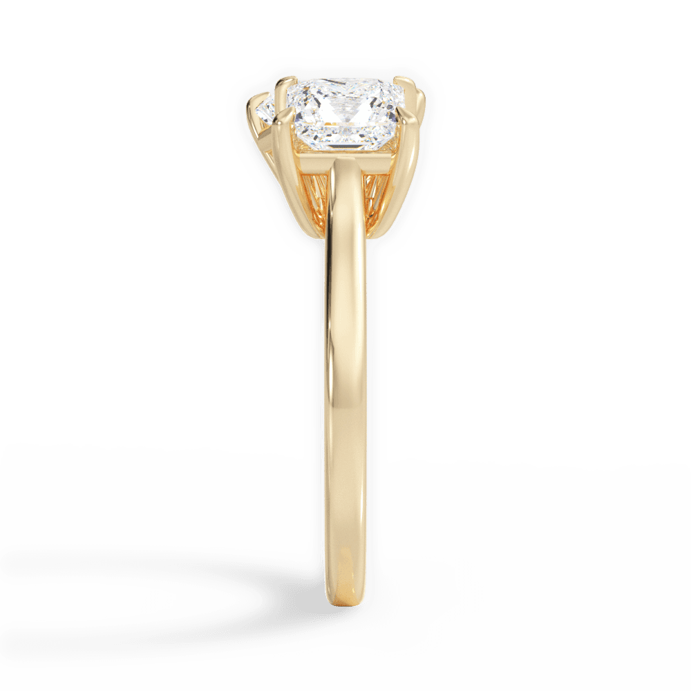 14kt Yellow Gold/18kt Yellow Gold/radiant/side