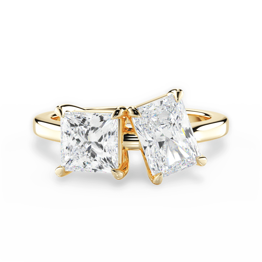 14kt Yellow Gold/18kt Yellow Gold/radiant/top