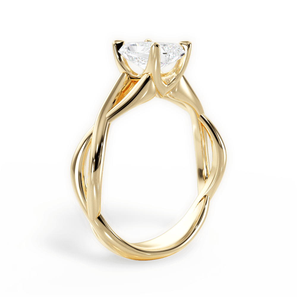 14kt Yellow Gold/18kt Yellow Gold/radiant/front