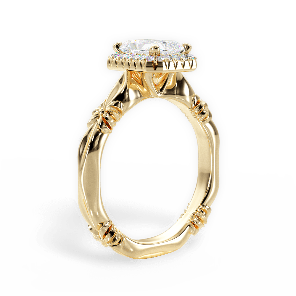 14kt Yellow Gold/18kt Yellow Gold/radiant/front
