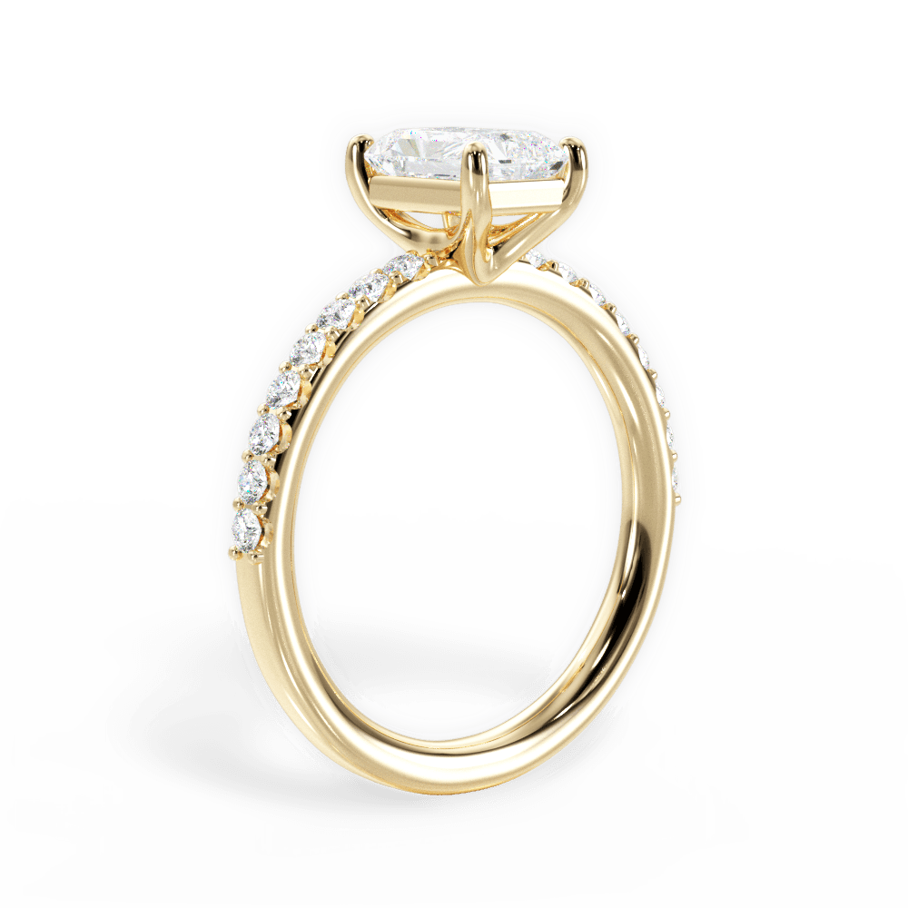 14kt Yellow Gold/18kt Yellow Gold/radiant/front