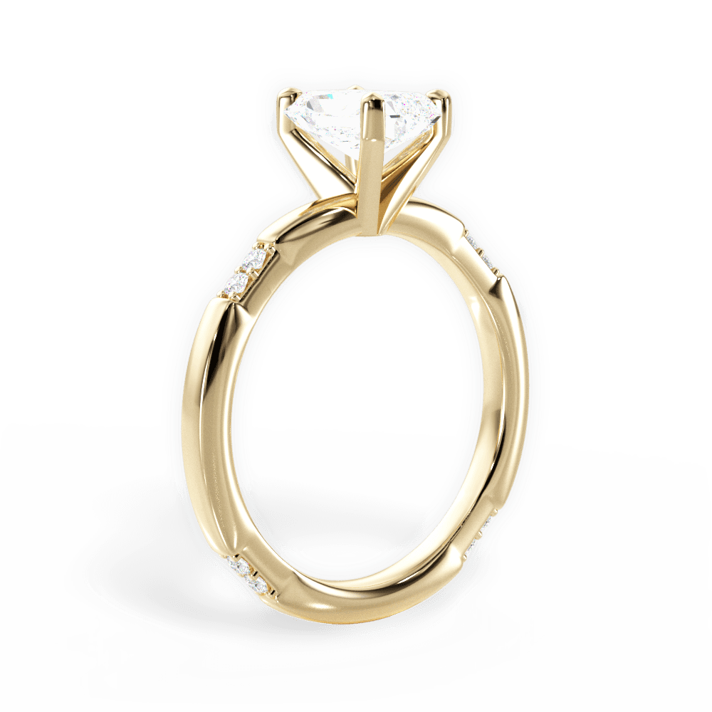 14kt Yellow Gold/18kt Yellow Gold/radiant/front