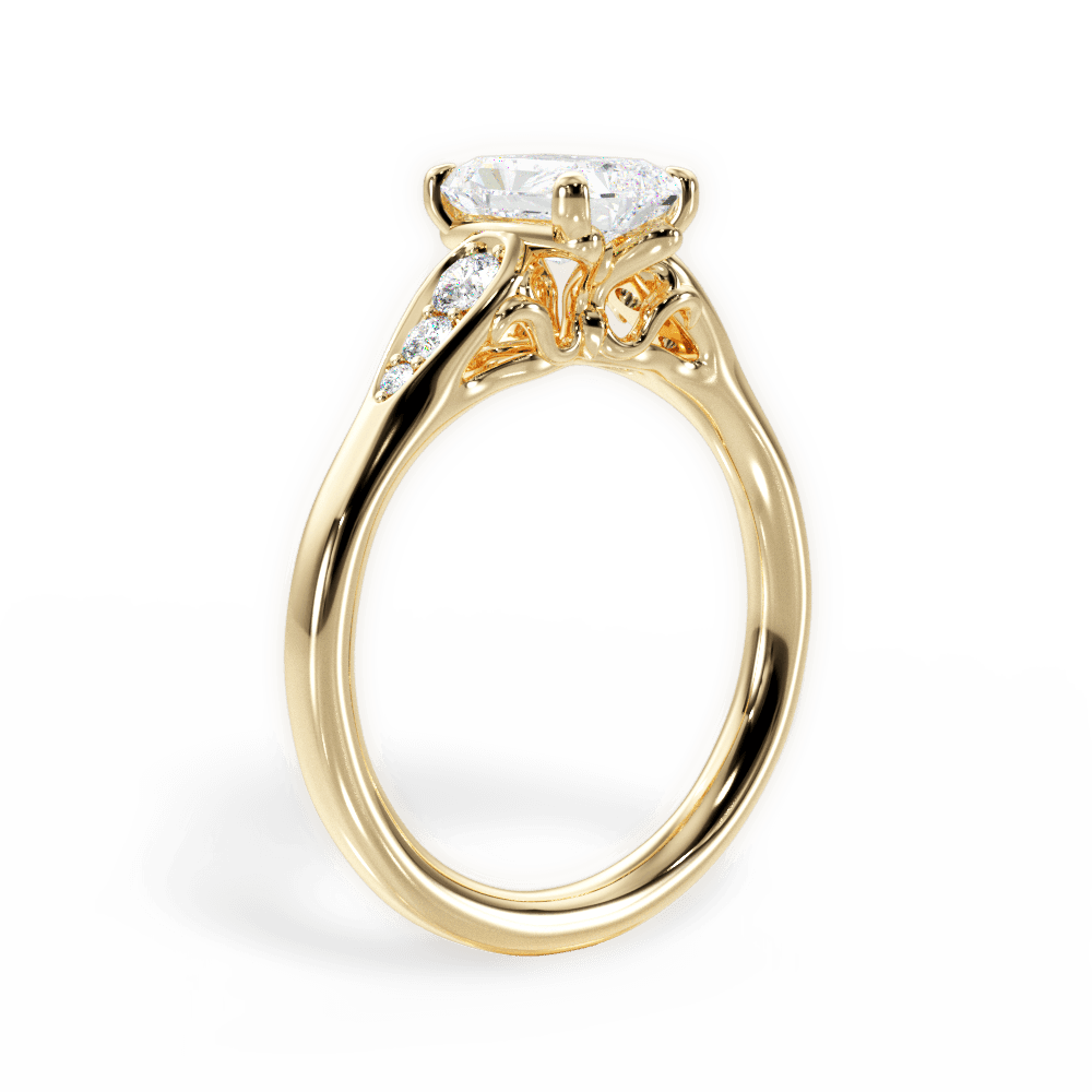 14kt Yellow Gold/18kt Yellow Gold/radiant/front