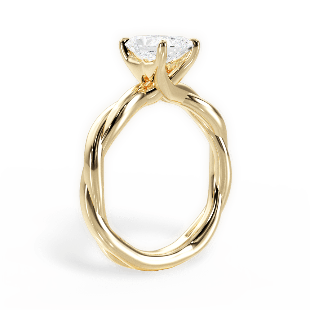 14kt Yellow Gold/18kt Yellow Gold/radiant/front