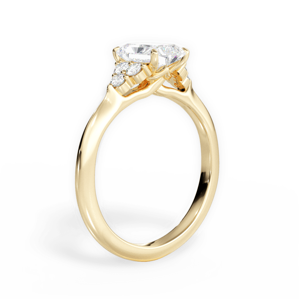 14kt Yellow Gold/18kt Yellow Gold/radiant/front