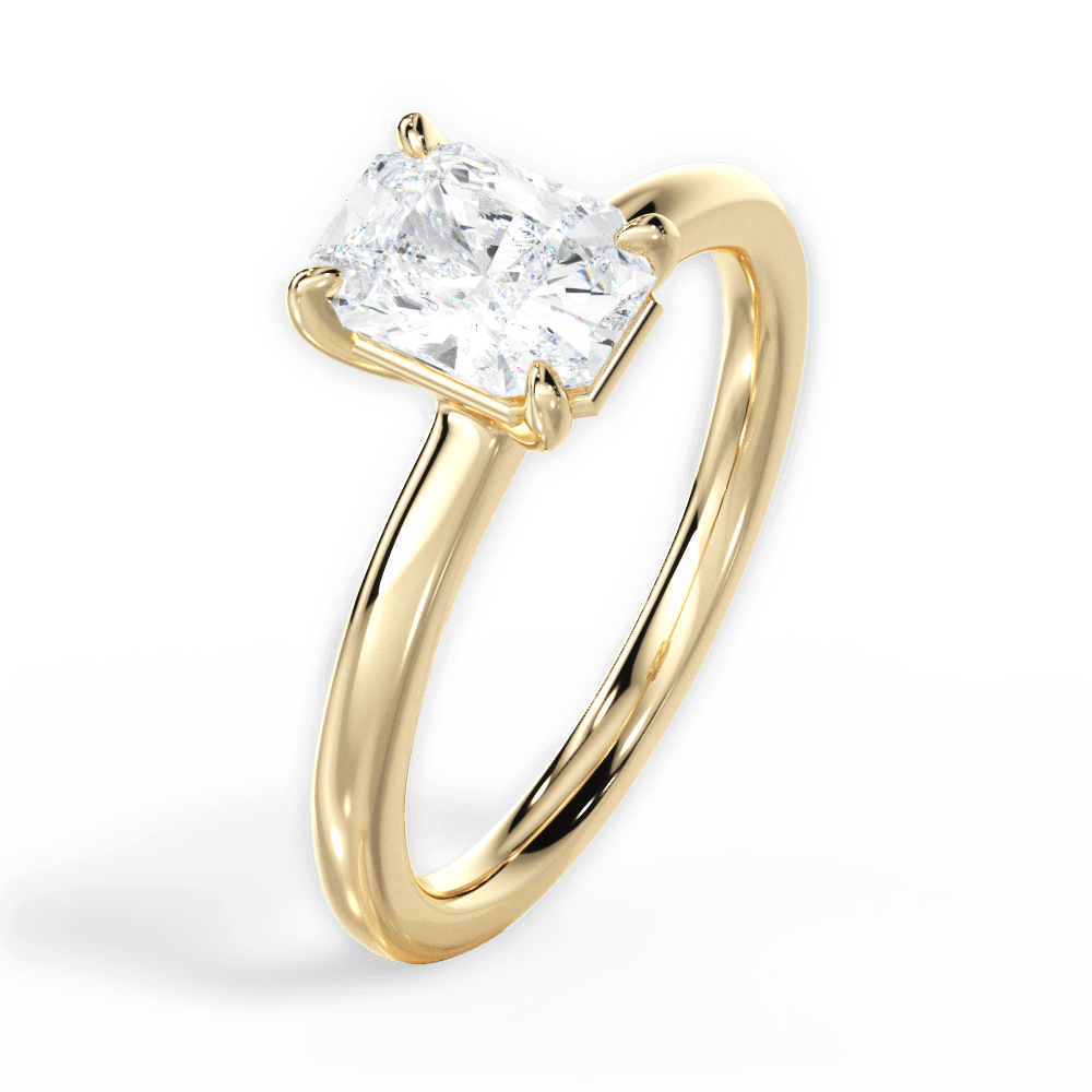 14kt Yellow Gold/18kt Yellow Gold/radiant/perspective