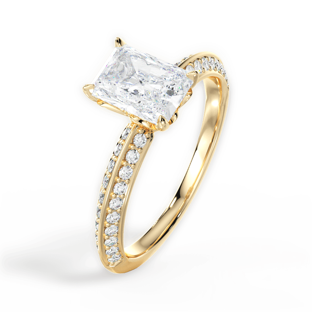 14kt Yellow Gold/18kt Yellow Gold/radiant/perspective