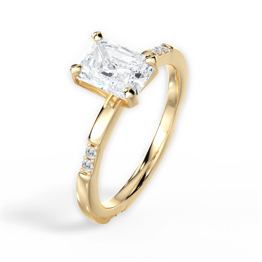 14kt Yellow Gold/18kt Yellow Gold/radiant/perspective