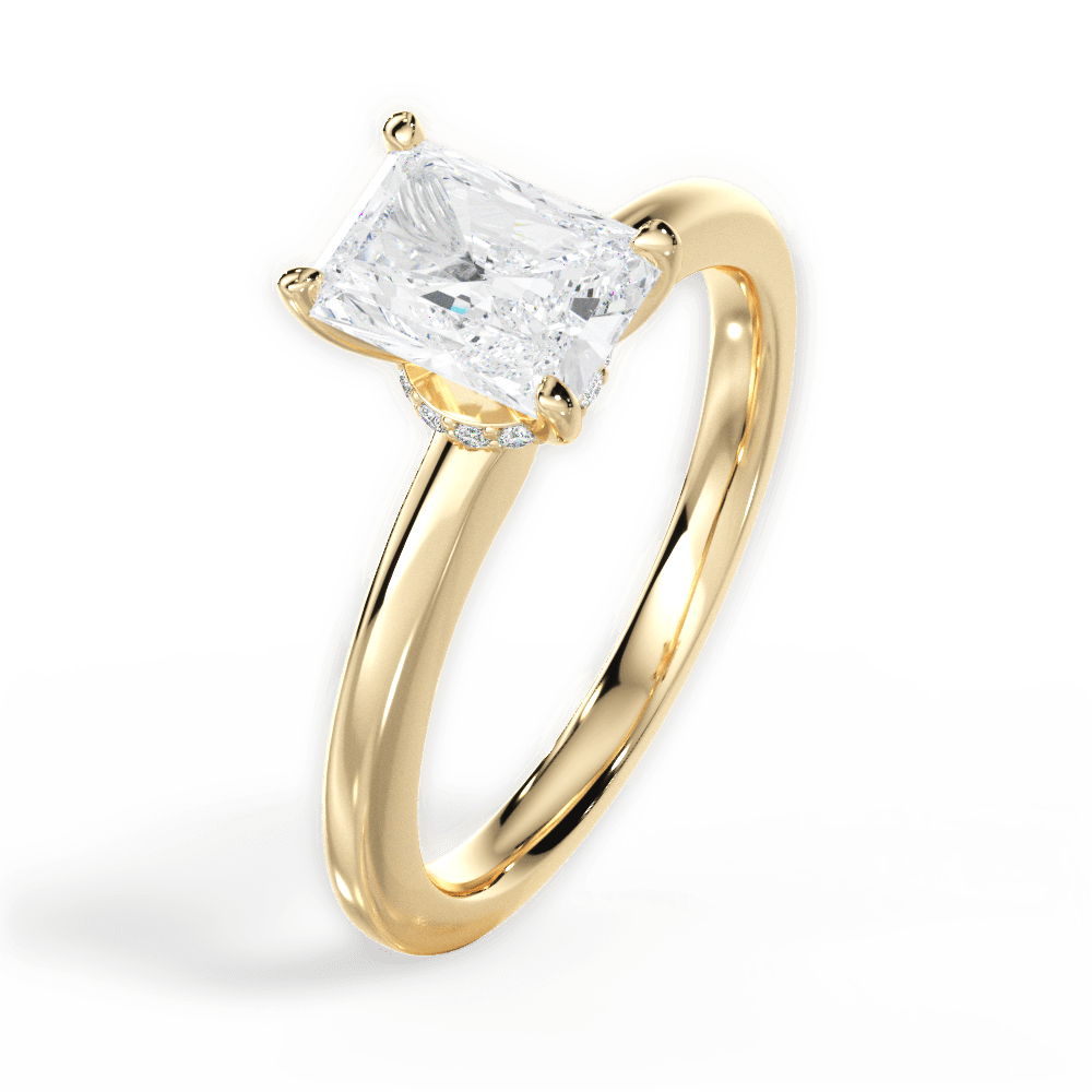 14kt Yellow Gold/18kt Yellow Gold/radiant/side